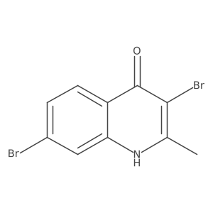 3,7-Dibromo-4-hydroxy-2-methylquinoline结构式