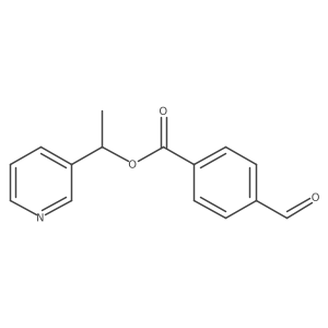 1-Pyridin-3-ylethyl 4-formylbenzoate结构式