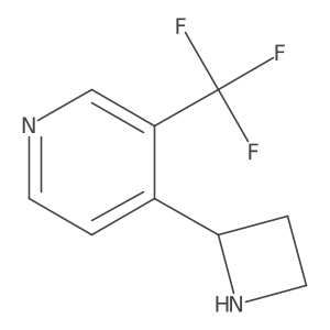 4-(Azetidin-2-yl)-3-(trifluoromethyl)pyridine结构式