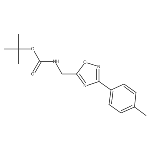 Tert-butyl {[3-(4-methylphenyl)-1,2,4-oxadiazol-5-yl]methyl}carbamate Structure