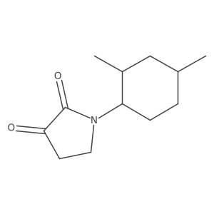 2,3-Pyrrolidinedione, 1-(2,4-dimethylcyclohexyl)-结构式