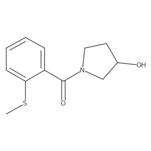 1-[2-(Methylsulfanyl)benzoyl]pyrrolidin-3-ol Structure