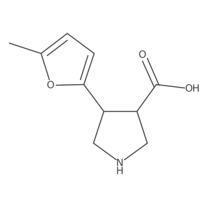 4-(5-Methylfuran-2-yl)pyrrolidine-3-carboxylic acid Structure