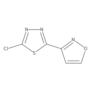 2-Chloro-5-(1,2-oxazol-3-yl)-1,3,4-thiadiazole Structure