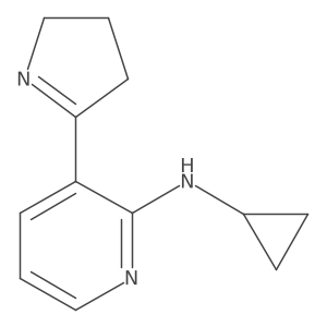 N-Cyclopropyl-3-(3,4-dihydro-2H-pyrrol-5-yl)pyridin-2-amine Structure