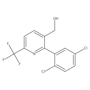 2-(2,5-Dichlorophenyl)-6-(trifluoromethyl)pyridine-3-methanol结构式