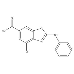 4-Chloro-2-(phenylamino)benzo[d]thiazole-6-carboxylic acid Structure