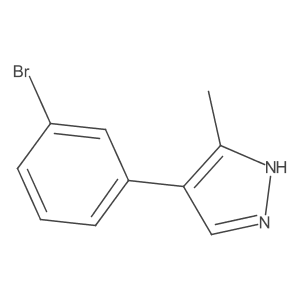 4-(3-bromophenyl)-3-methyl-1H-pyrazole Structure