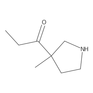 1-(3-Methylpyrrolidin-3-yl)propan-1-one Structure