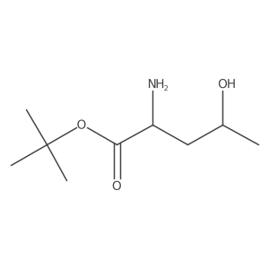 Tert-butyl 2-amino-4-hydroxypentanoate结构式