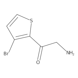2-Amino-1-(3-bromothiophen-2-YL)ethan-1-one Structure