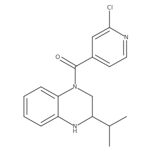 1-(2-Chloropyridine-4-carbonyl)-3-(propan-2-yl)-1,2,3,4-tetrahydroquinoxaline Structure