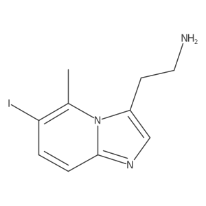 Imidazo[1,2-a]pyridine-3-ethanamine, 6-iodo-5-methyl- Structure