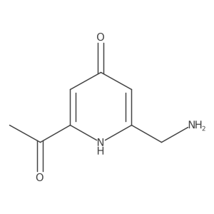 1-[6-(Aminomethyl)-4-hydroxypyridin-2-YL]ethanone Structure