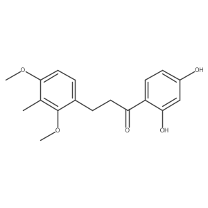 1-(2,4-Dihydroxyphenyl)-3-(2,4-dimethoxy-3-methylphenyl)propan-1-one Structure