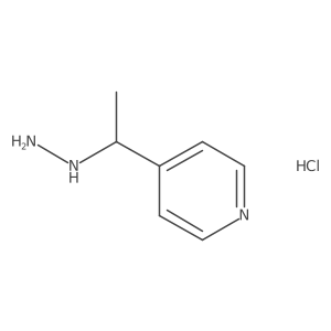 4-(1-Hydrazinoethyl)pyridine hydrochloride结构式