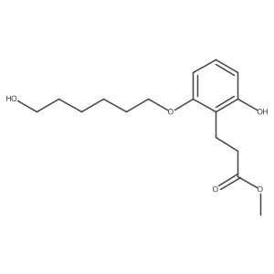 Methyl 3-[2-hydroxy-6-(6-hydroxyhexoxy)phenyl]propanoate结构式