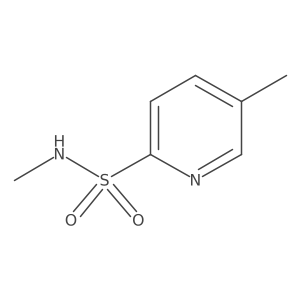 N,5-dimethylpyridine-2-sulfonamide结构式