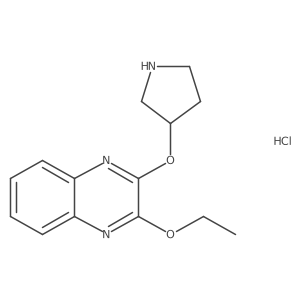 (S)-2-ethoxy-3-(pyrrolidin-3-yloxy)quinoxaline hydrochloride结构式