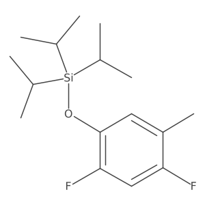 (2,4-Difluoro-5-methylphenoxy)triisopropylsilane结构式