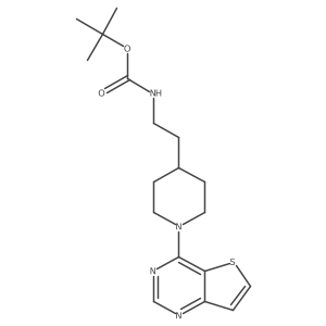 Tert-butyl (2-(1-(thieno[3,2-d]pyrimidin-4-yl)piperidin-4-yl)ethyl)carbamate Structure