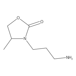 3-(3-Aminopropyl)-4-methyl-1,3-oxazolidin-2-one结构式