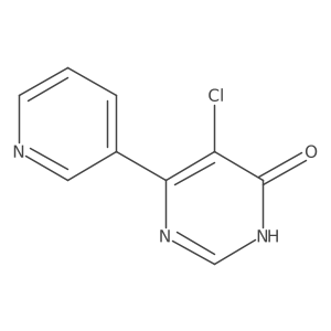 5-Chloro-6-(pyridin-3-yl)pyrimidin-4-ol结构式