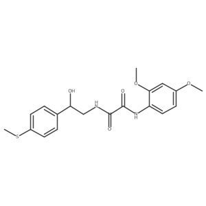 N1-(2,4-dimethoxyphenyl)-N2-(2-hydroxy-2-(4-(methylthio)phenyl)ethyl)oxalamide结构式