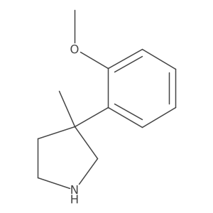 3-(2-Methoxyphenyl)-3-methylpyrrolidine Structure
