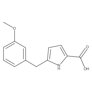 5-(3-Methoxybenzyl)-1H-pyrrole-2-carboxylic acid结构式