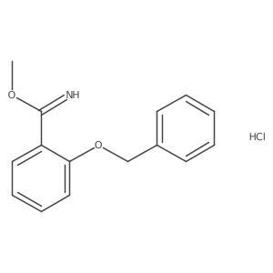 Methyl 2-(benzyloxy)benzimidate hydrochloride结构式