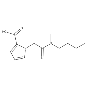 1-{[butyl(methyl)carbamoyl]methyl}-1H-pyrrole-2-carboxylic acid Structure