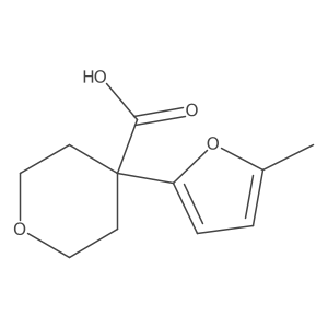4-(5-Methylfuran-2-yl)oxane-4-carboxylic acid Structure