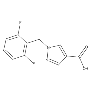 1-[(2,6-difluorophenyl)methyl]-1H-pyrazole-4-carboxylic acid Structure