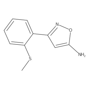 3-[2-(Methylsulfanyl)phenyl]-1,2-oxazol-5-amine Structure