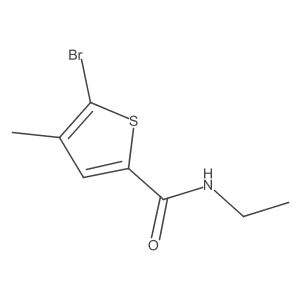 5-Bromo-N-ethyl-4-methylthiophene-2-carboxamide Structure