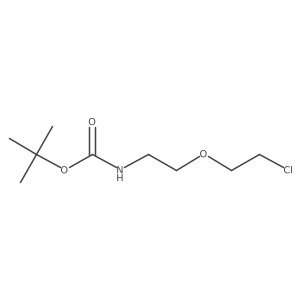 tert-butyl N-[2-(2-chloroethoxy)ethyl]carbamate Structure