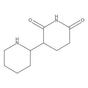 3-(Piperidin-2-yl)piperidine-2,6-dione Structure