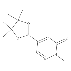 2-Methyl-5-(tetramethyl-1,3,2-dioxaborolan-2-yl)-2,3-dihydropyridazin-3-one Structure