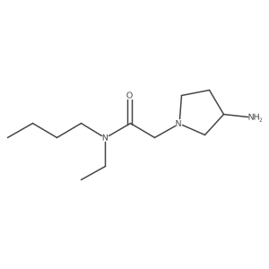 2-(3-aminopyrrolidin-1-yl)-N-butyl-N-ethylacetamide Structure