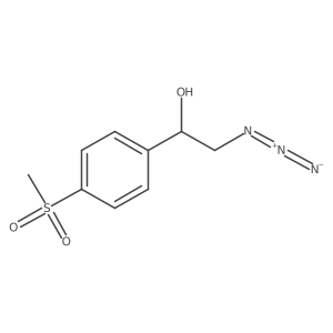 (1S)-2-azido-1-(4-methanesulfonylphenyl)ethan-1-ol结构式