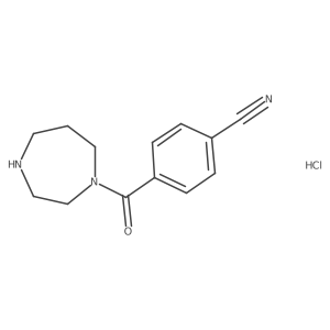 4-(1,4-Diazepane-1-carbonyl)benzonitrile hydrochloride Structure