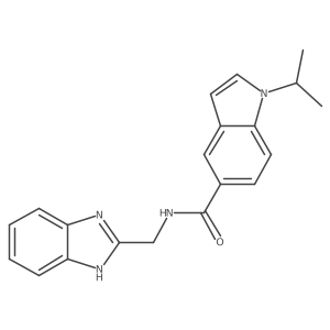 N-(1H-1,3-benzimidazol-2-ylmethyl)-1-isopropyl-1H-indole-5-carboxamide Structure