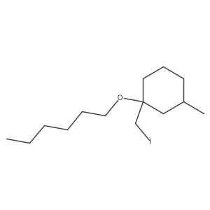 1-(Hexyloxy)-1-(iodomethyl)-3-methylcyclohexane Structure