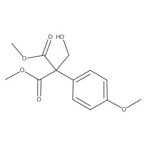 1,3-Dimethyl 2-(hydroxymethyl)-2-(4-methoxyphenyl)propanedioate Structure