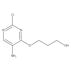 3-[(5-Amino-2-chloropyrimidin-4-yl)oxy]propan-1-ol结构式