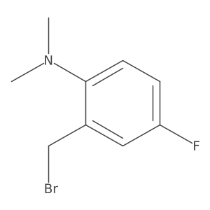 2-(bromomethyl)-4-fluoro-N,N-dimethylaniline结构式