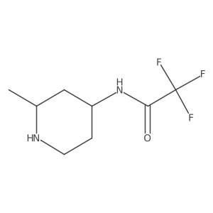 2,2,2-Trifluoro-N-(2-methylpiperidin-4-yl)acetamide Structure