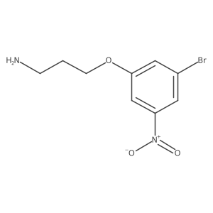 3-(3-Bromo-5-nitrophenoxy)propan-1-amine结构式