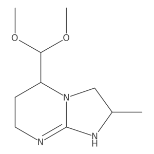 5-(dimethoxymethyl)-2-methyl-2H,3H,5H,6H,7H,8H-imidazo[1,2-a]pyrimidine结构式